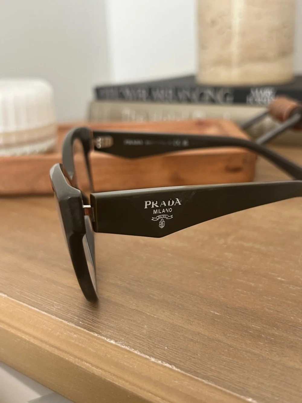 Prada Black Cat-Eye Acetate Glasses - Picture 4 of 9